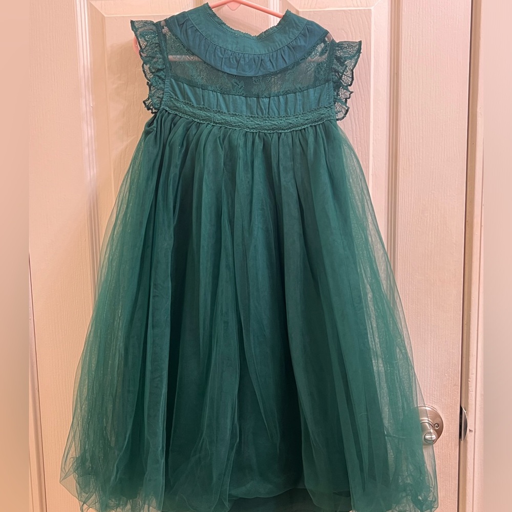 Trish Scully Allessandra Dress in Emerald - Size 6